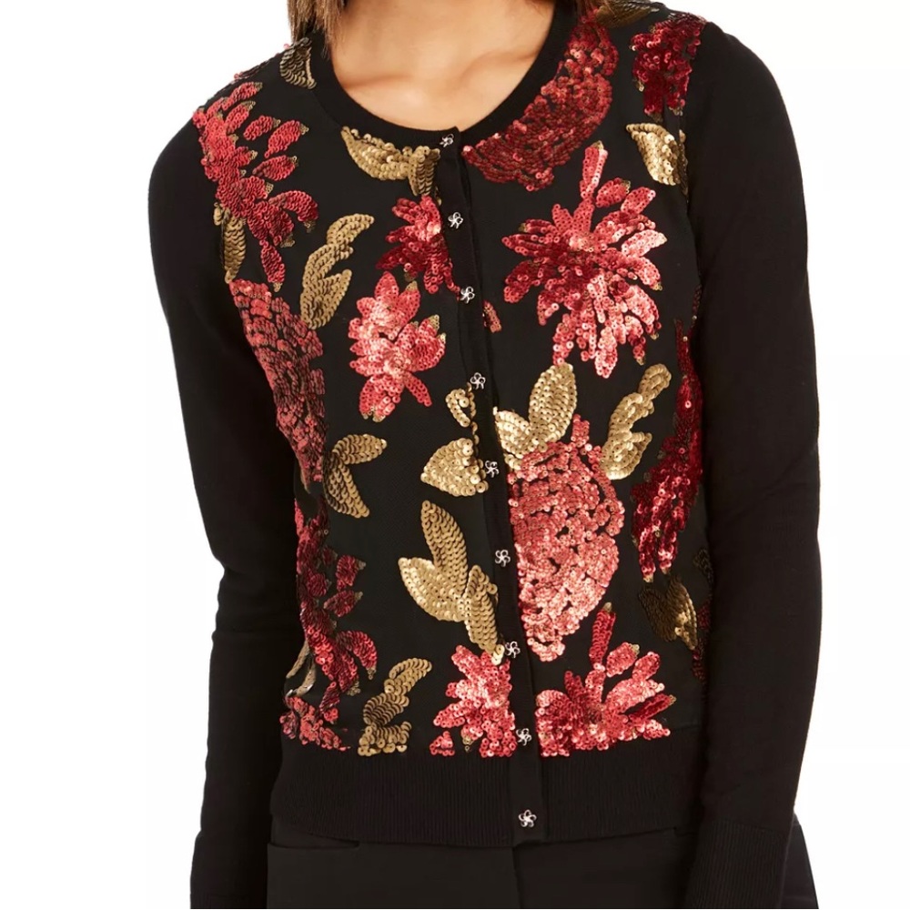 Sequined Cardigan Size Large